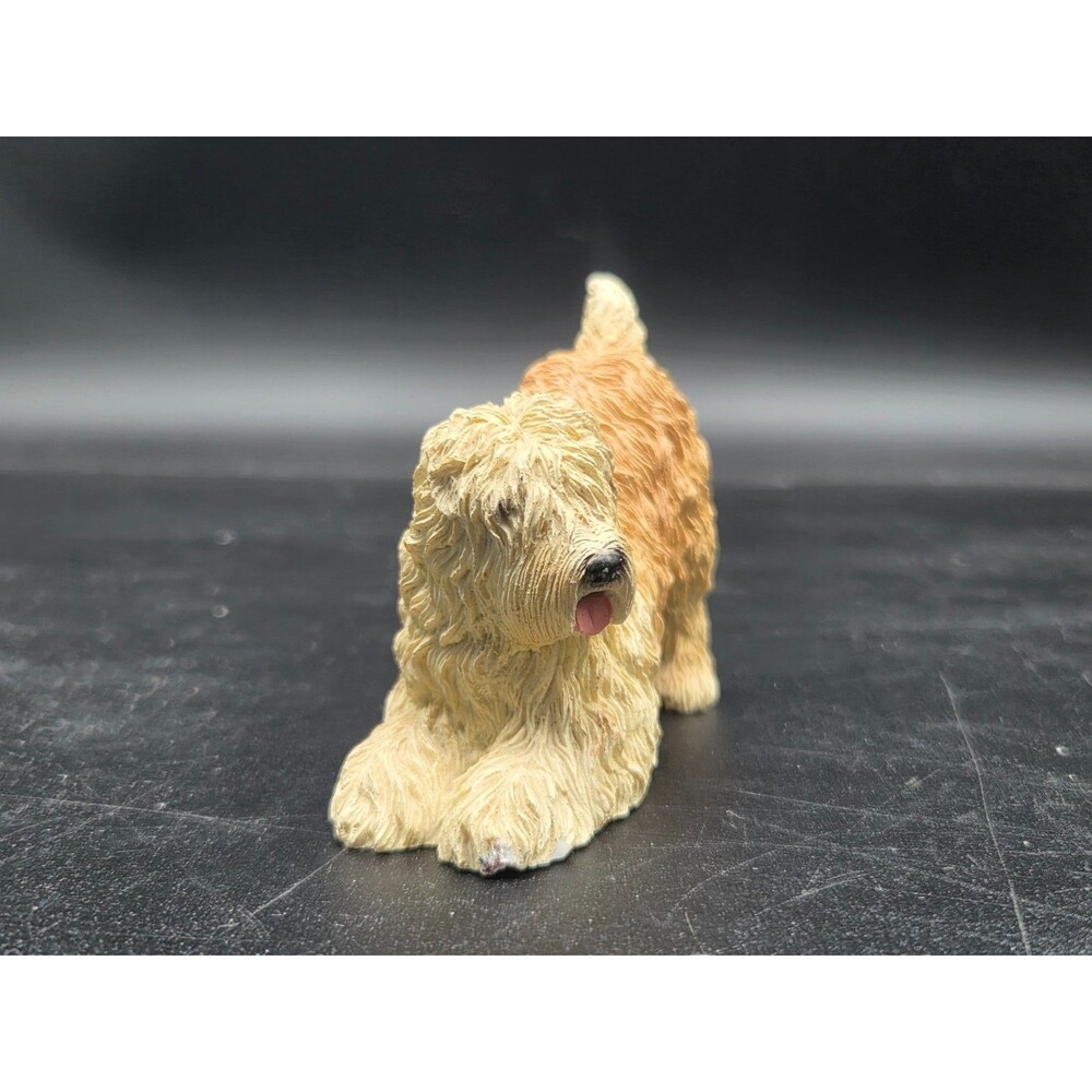Soft Coated Wheaton Terrier Figurine Resin 4 Inches Wide